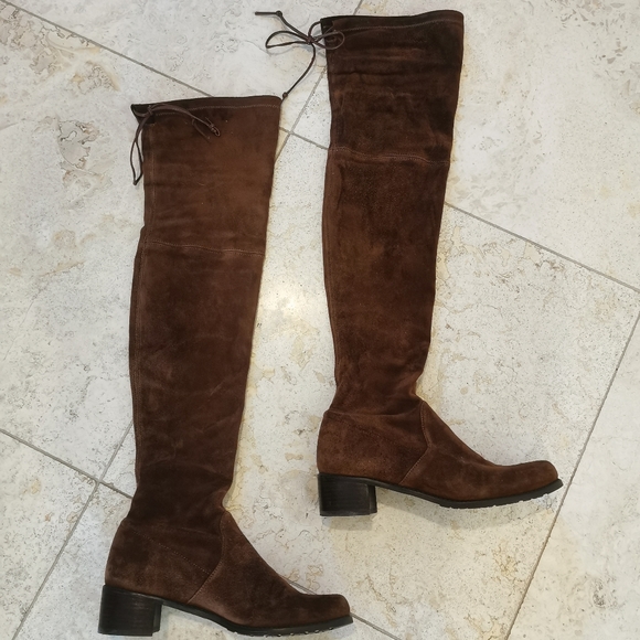 Stuart Weitzman Midland suede thigh-high boots - Picture 3 of 7